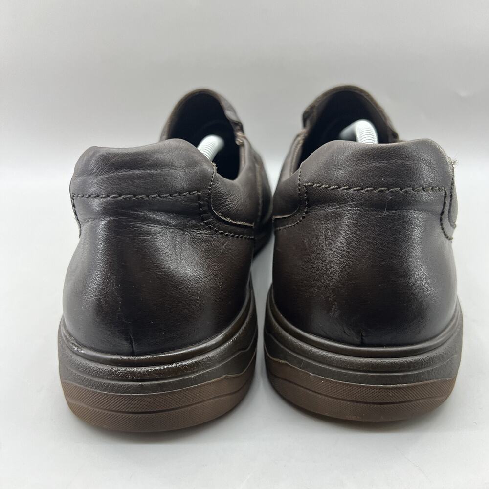 Mephisto Davy Slip On Loafers Men's Size 13 Dark Brown Leather Comfort Low Shoes - Picture 4 of 9